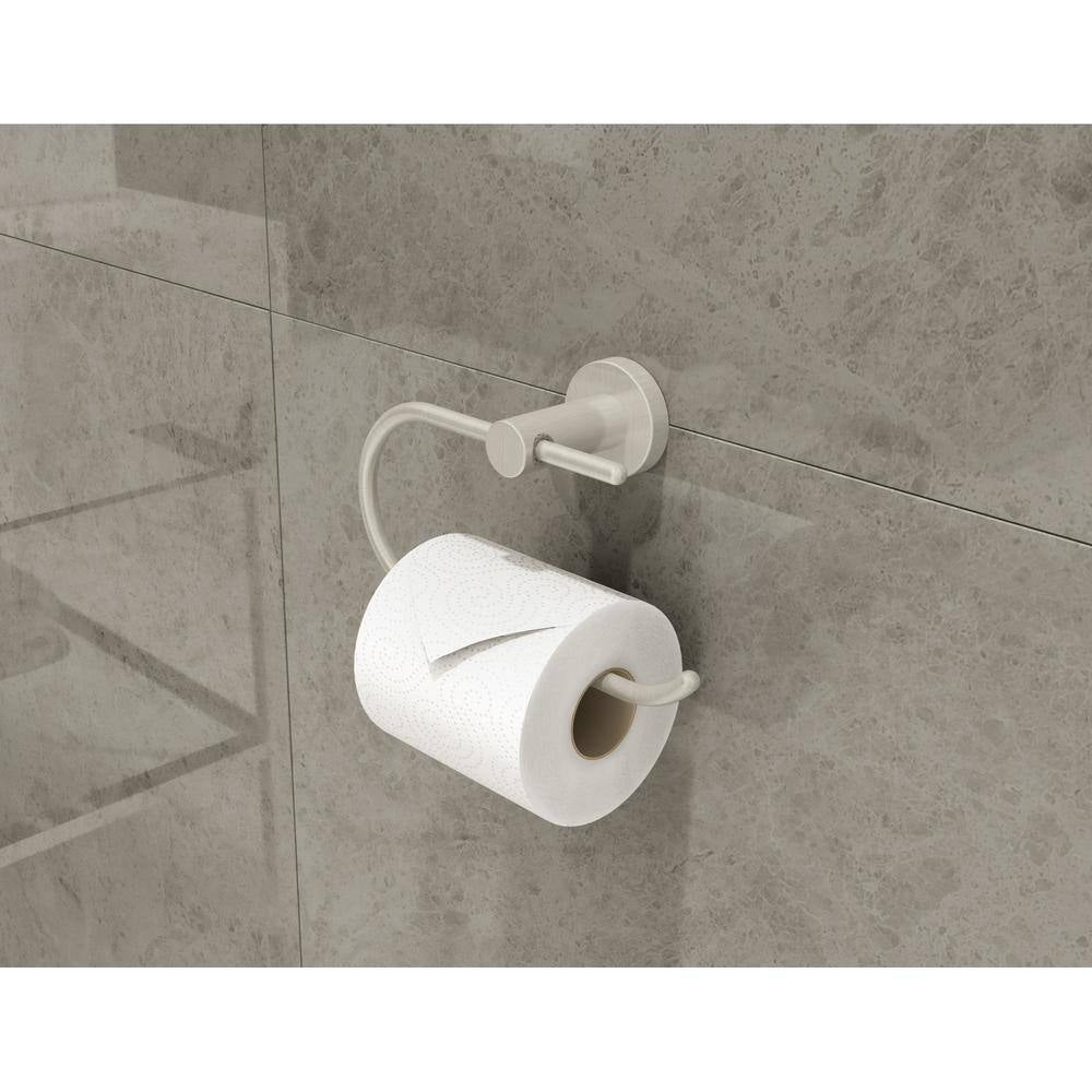 Dia Wall Mounted Toilet Paper Holder in Satin Nickel
