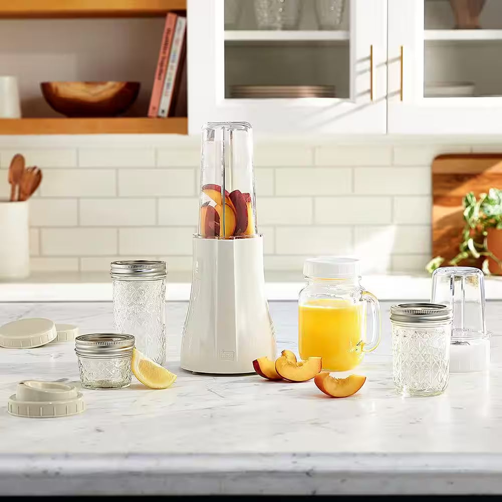 Mason Jar 16 Oz. Single Speed Cream Personal Blender