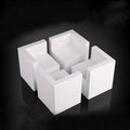 Set of 4 Bed Risers White Furniture Risers Heavy Duty Lifts Height 2", Solid Natural Wood Risers for Bed, Furniture, Table, Sofa,Chair Risers Furniture Legs