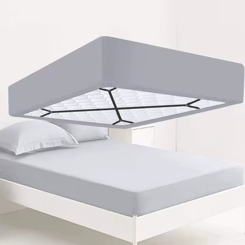Universal Bed Sheet Fixed Holder High Elastic Adjustable Crisscross Fastener Straps Kits Non-Slip Sofa Cover Clips
