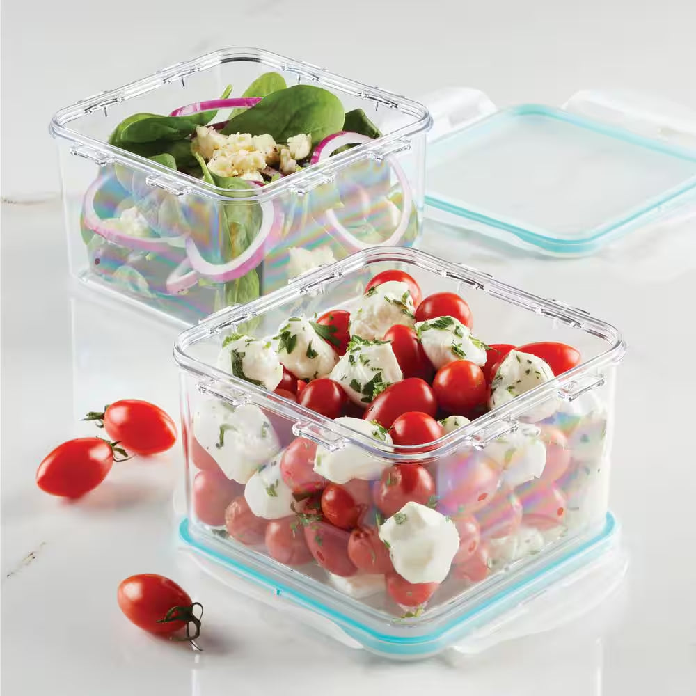 Tritan 2-Piece 44 Oz. Square Food Storage Container Set
