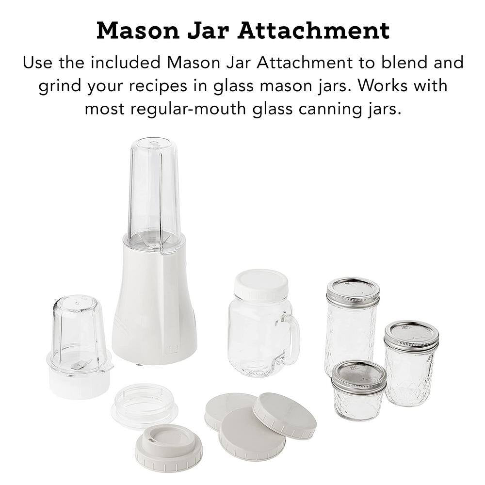 Mason Jar 16 Oz. Single Speed Cream Personal Blender