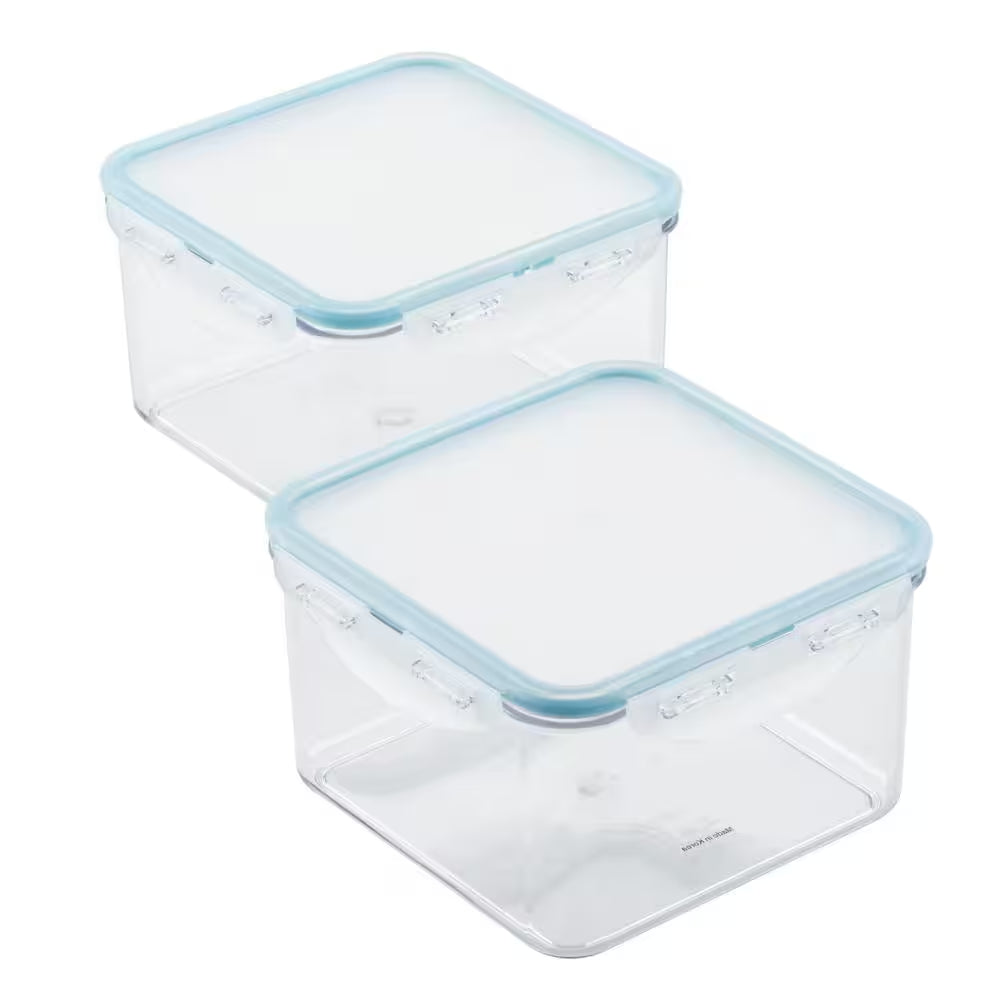 Tritan 2-Piece 44 Oz. Square Food Storage Container Set